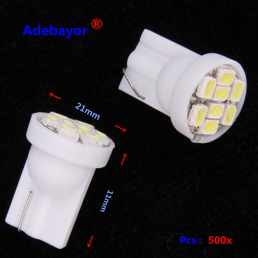 500 X ڵ ڵ LED   , T10 194 W5W 8 led..